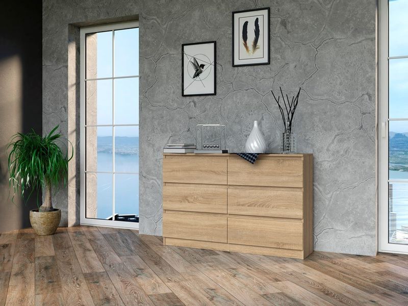 KOMODA MALWA M6 120 - DĄB SONOMA zdjęcie 4