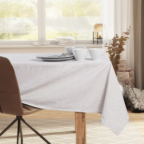 Obrus Bawełniany SPARKLE 160x220 Owal kremowy DecoKing na Arena.pl