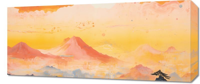 Obraz 70x30cm Świt nad Krainą Ciszych Gór zdjęcie 1