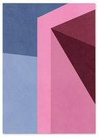Plakat cyfrowy do wydruku różowy geometryczny