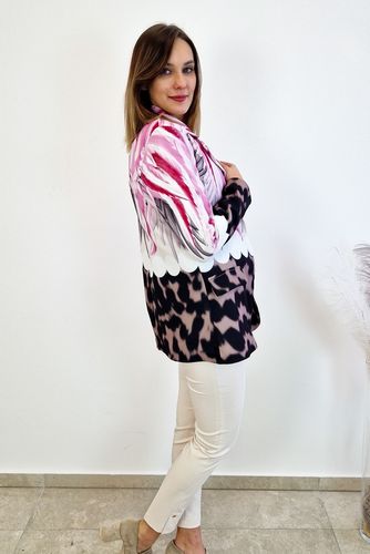 Różowa Wzorzysta Marynarka w Pióra UNI na Arena.pl