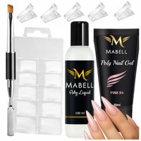 ZESTAW AKRYLOŻEL 30ml + DUAL FORMY 100szt + PĘDZELEK + LIQUID DO