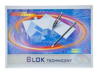 blok 10szt.  techniczny biały a3