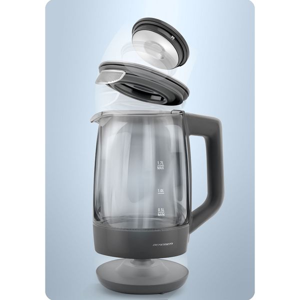 Czajnik elektryczny 1,7l Berdsen BD-711 szklany zdjęcie 7