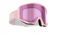 RÓŻOWE GOGLE SNOWBOARDOWE Z POKROWCEM - SUOSO