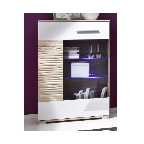 Komoda Witryna 1d 60cm BRIKO - 2 kolory połysk na Arena.pl