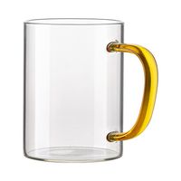 Szklanka 450 ml z żółtym uszkiem do sublimacji