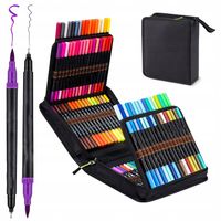 100 KOLORÓW DŁUGOPISY PISAKÓW DUAL BRUSH AKWARELI