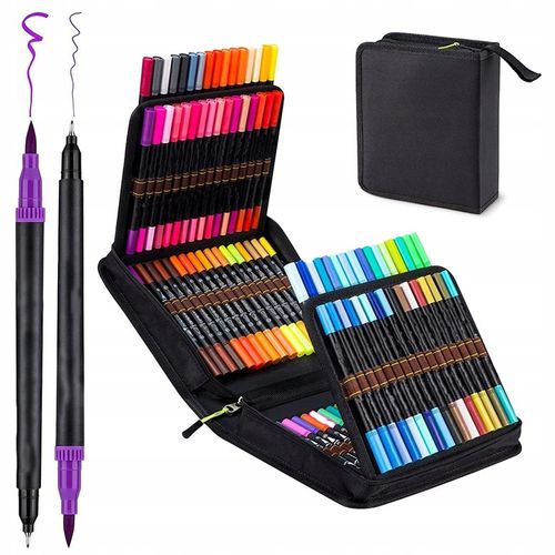 100 KOLORÓW DŁUGOPISY PISAKÓW DUAL BRUSH AKWARELI na Arena.pl