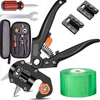 SEKATOR DO SZCZEPIENIA DRZEW NOŻYCE NOŻYCZKI 3X OSTRZA NARZĘDZIA TAŚMA ETUI