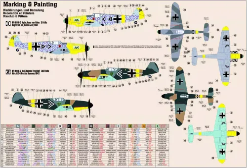 BF-109 F-4 Muller, C-38, 1:72 na Arena.pl