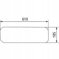 szyba tylna dolna Massey Ferguson 675, 690, 698, 699, 1004, 1007, 1014