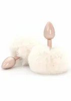 toyjoy happiness enchanting bunnytail aluminiowy model z puszystym