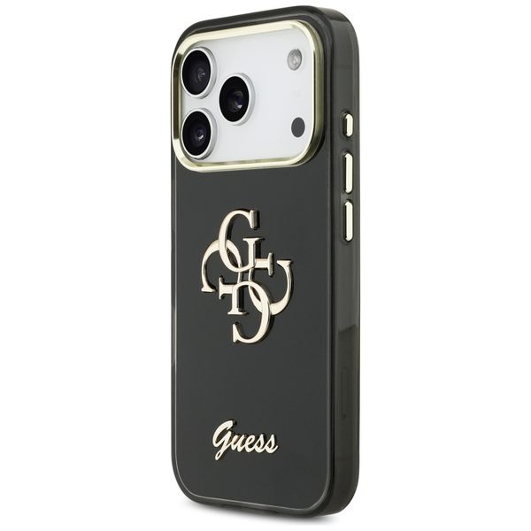 etui guess iml 4g script metal do iphone 17 pro czarny zdjęcie 2