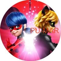 Opłatek na tort Urodziny Biedronka Czarny Kot Postać Tekst Gratis