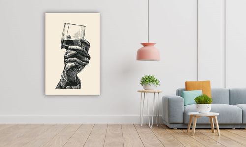 OBRAZ NA PŁÓTNIE 107 Whisky 60x90cm na Arena.pl