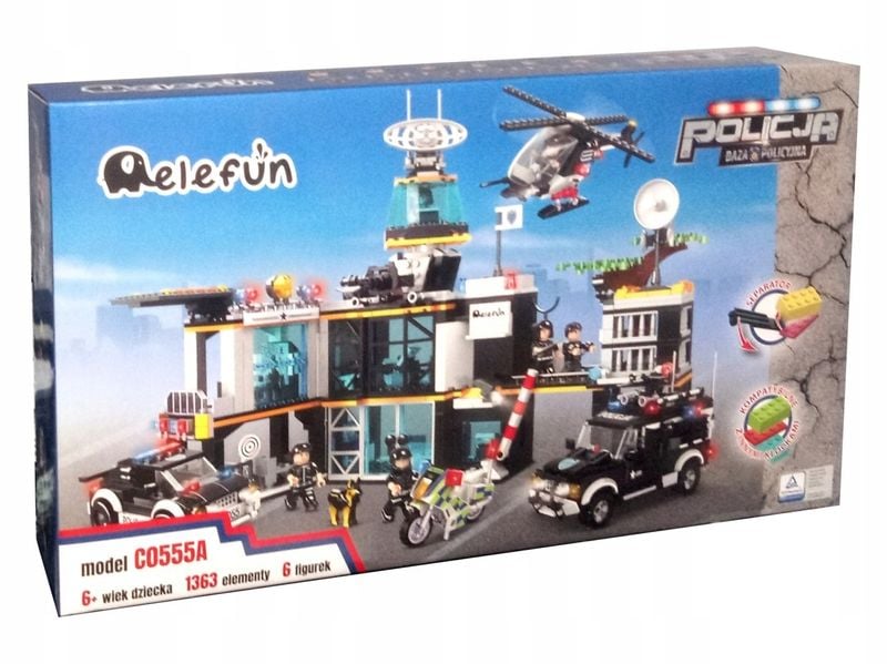 Klocki Elefun Policja - Baza policyjna C0555A zdjęcie 1