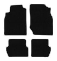 Dywaniki welurowe Nissan Almera N16 2000-2006 hatchback czarne/srebrne