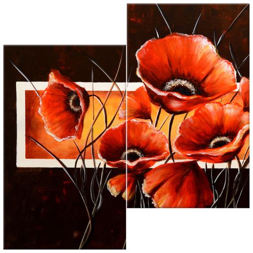 Obraz Płótno 60X60 Moc Maków na Arena.pl