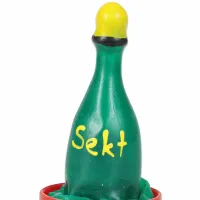 condomerie prezerwatywa artystyczna szampan ręcznie malowana lateksowa