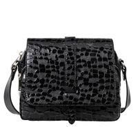 Torebka damska z efektem kropli Canaletto srebrne wykończenia TD690s258