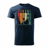 Koszulka outdoor w góry dla turysty namiot Tatry trekkingowa męska granatowa REGULAR M