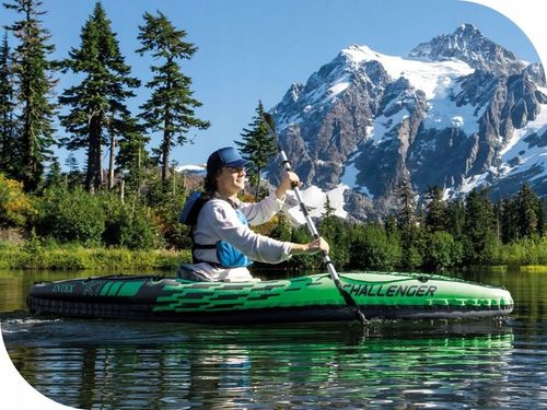 Kajak 1os. Challenger K1 Intex 68305 Pompka Wiosło na Arena.pl