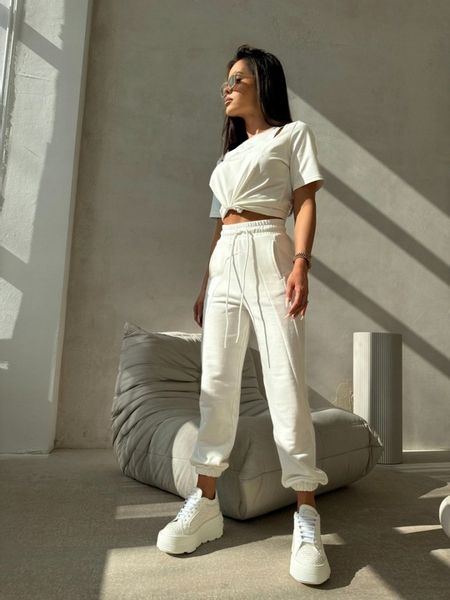 T-shirt SLOWLY ecru La Manuel zdjęcie 2