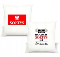 Poduszka z nadrukiem PREZENT dla SOŁTYSA SOŁTYS