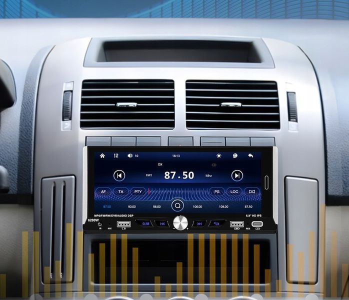 RADIO SAMOCHODOWE 1 DIN BEZPRZEWODOWY CARPLAY ANDROID AUTO MIRROR LINK zdjęcie 15