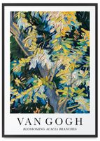 Plakat Van Gogh Blossoming 50x70 cm w czarnej ramie