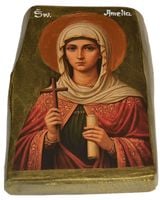 Ikona święta Amelia patronka rolników, rybaków