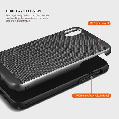 Obliq Slim Meta - Etui iPhone X (Titanium Black) na Arena.pl