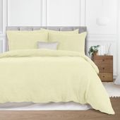 Pościel frotte 160x200 Darymex jednokolorowa kremowa