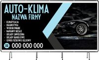 BANER REKLAMOWY 200x100 cm gotowy projekt w cenie AUTO KLIMA twoja nzawa
