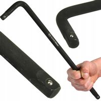 Pokrętło klucz fajkowy do kół 1/2 cal 500mm typ L DŁUGIE KUTE CZARNE BJC