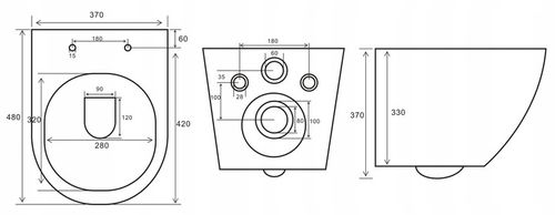 ZESTAW WC STELAŻ PODTYNKOWY GEBERIT BASIC UP100 DELTA MUSZLA ARBO SLIM na Arena.pl