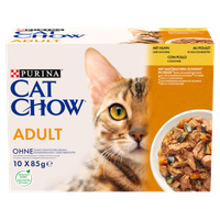 purina cat chow adult kurczak i cukinia multipack 10x85g