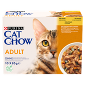 purina cat chow adult kurczak i cukinia multipack 10x85g