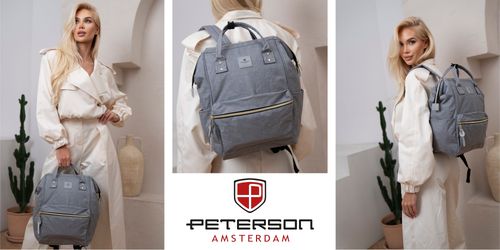 plecak materiałowy ptn alfa-5288 gray na Arena.pl