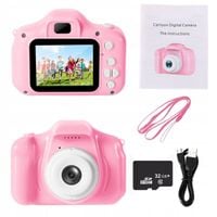 Aparat fotograficzny dla dzieci Lewer X2 40 Mpx różowy