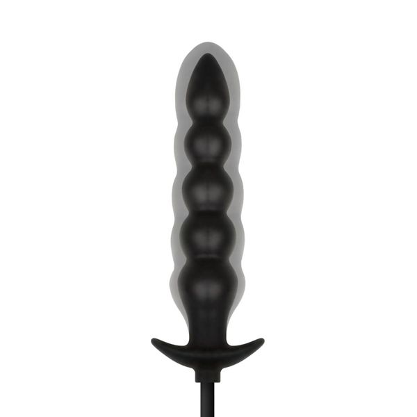 Anal Collection - Inflatable Anal Plug With Pump 20 Cm - Black zdjęcie 2