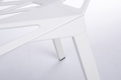 Krzesło SPLIT PREMIUM białe - aluminium, nogi białe na Arena.pl