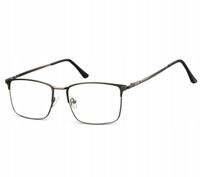 Okulary Nerd prostokątne Zerówki Korekcyjne Unisex