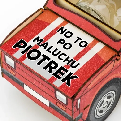 Wódowóz MALUCH kieliszki PREZENT urodziny 30 40 50 stojak na flaszkę + imię zdjęcie 2