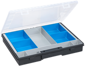 Organizer z pojemnikami wewnętrznymi - 370 x 290 x 50 mm