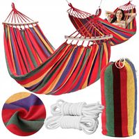 HAMAK OGRODOWY 2 OSOBOWY HUŚTAWKA XXL MOCNY WZMOCNIONY PAŁĄK DUŻY + TORBA