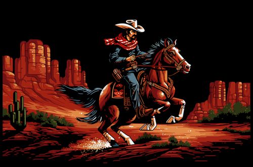 Plakat 91,5x60cm Galop przez Prerię na Arena.pl