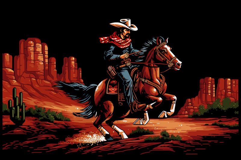 Plakat 91,5x60cm Galop przez Prerię zdjęcie 2