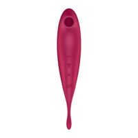 wibrator wielofunkcyjny twirling pro connect app dark red satisfyer